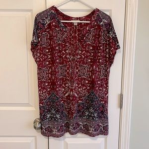 Lucky Brand Short Sleeve Blouse